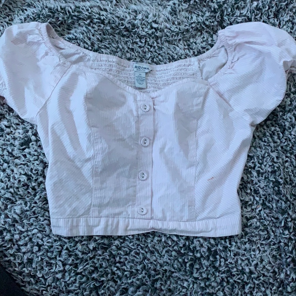 XS Arizona Jean Co Cropped Corset-Style Top